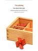 Kongming & Luban Wooden Puzzle Set for Kids – Brain-Teasing Magic Cubes for Intellectual Development