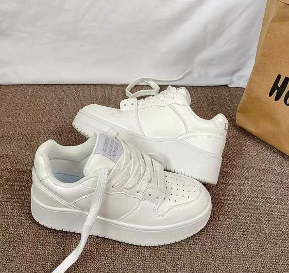 Modische Damen-Sneaker mit optischer Sohle, Casual, Atmungsaktiv, Schnürschuhe, Mode, Outdoor-Walking, Rosa, Herbst, 2024