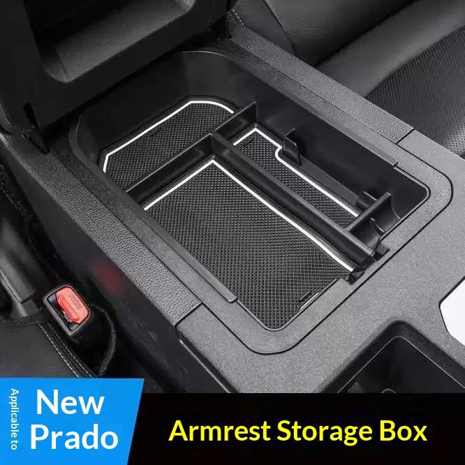 For Toyota Land Cruiser 250 LC250 Prado 2024 Car Armrest Box Storage Box ABS Material Storage Box Compartment Car Accessories
