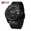 Ofns Brand 1590 Texture Mesh Belt Men's Watch Simple Digital Commuter Cross Border Quartz Luminous Waterproof Watches For Men