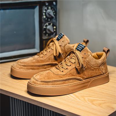 2024 Herbst neue Low-Top Schnürschuhe für Herren Plateausohle trendige Freizeitschuhe vielseitige Mode Herren Sport-Board-Schuhe