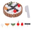 Interactive Birthday Cake Pretend Toy Magnetic Mousse Cake Cutting Game  Party Favor Gift