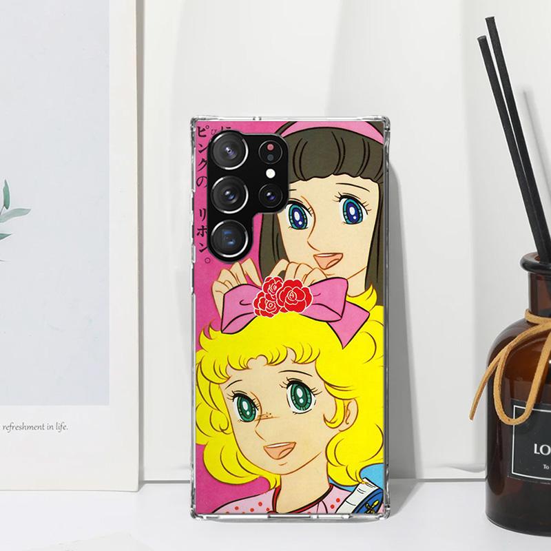 Anime Candy Phone Case For Samsung Galaxy S25 S24 S23 S22 Ultra S21 FE S20 Plus S10 + S10E Art Fundas Back Cover S24 S23 S22 S21