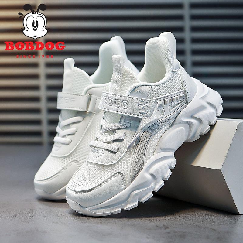 

Babu Bean Classmate Boys Shoes 2025 Summer Single Network New Middle-aged and Older Children s Little White Shoes Breathable Running Shoes 39