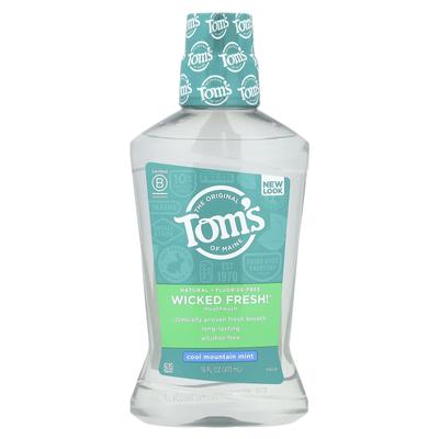 Wicked Fresh!®, Mouthwash, Alcohol-Free, Fluoride-Free, Cool Mountain Mint, 16 Fl Oz (473 Ml)