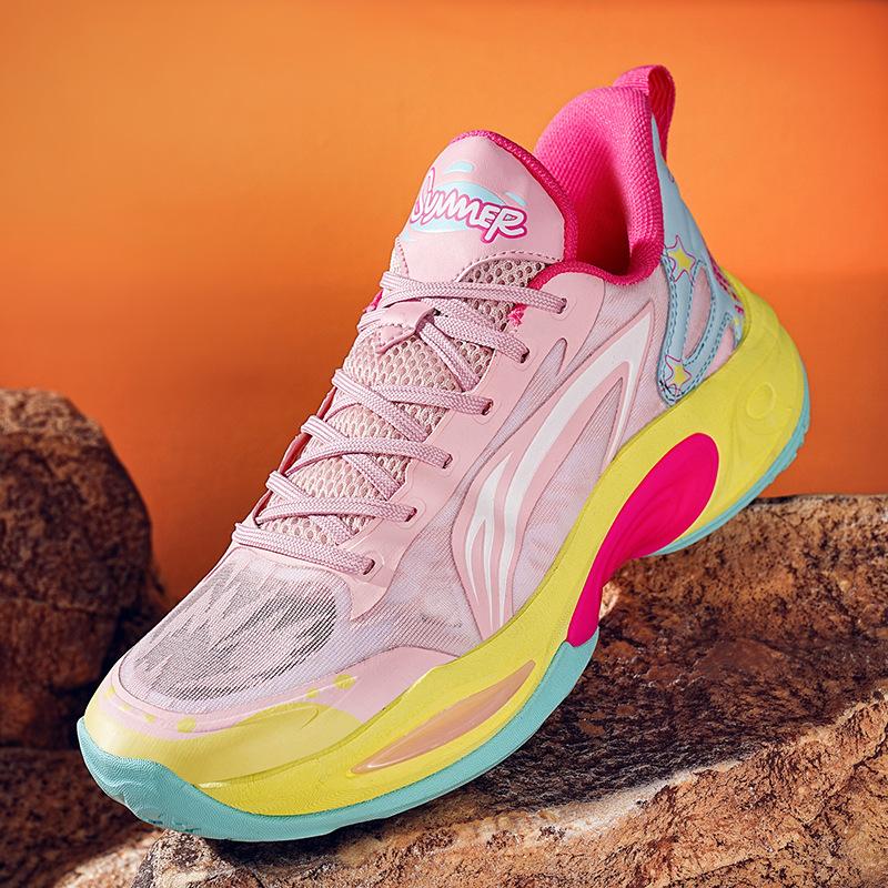 Practical Basketball Shoes Men's Flash 10 Sonic 12 Women's Non-slip City 12 Breathable Students Low-top Sneakers Ultra-light