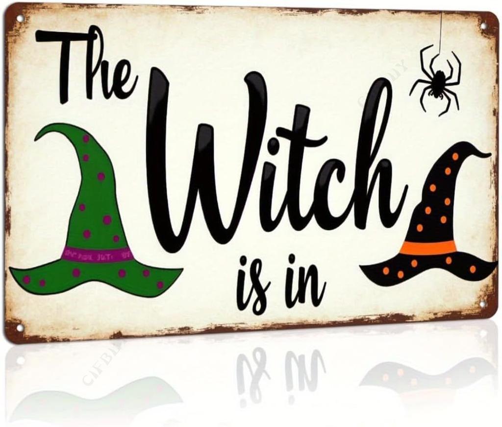 Halloween Poster On the Wall, Metal Plaque 20x30cm