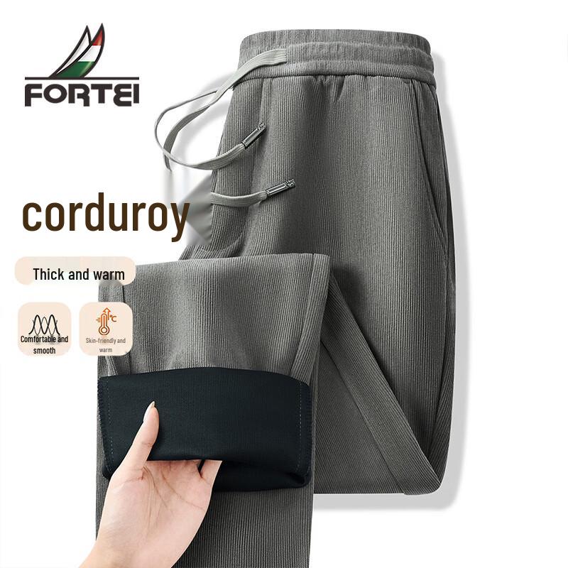 Men s Corduroy Casual Drawstring Trousers XL