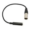 3 Pin Male To 6.35mm Socket Microphone Cable 0.3m / 0.98ft Sound Cable  Audio Equipment Linking