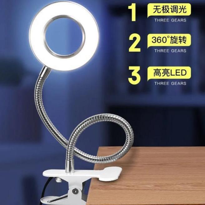 Luce LED di riempimento da 3,5" con clip USB e supporto per telefono regolabile per selfie e live streaming.