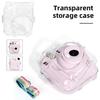 Mini etui na aparat fotograficzny Przezroczysta osłona z paskiem na ramię Torba do przenoszenia aparatu PC Przezroczyste etui do przechowywania dla Fujifilm Instax Mini 12
