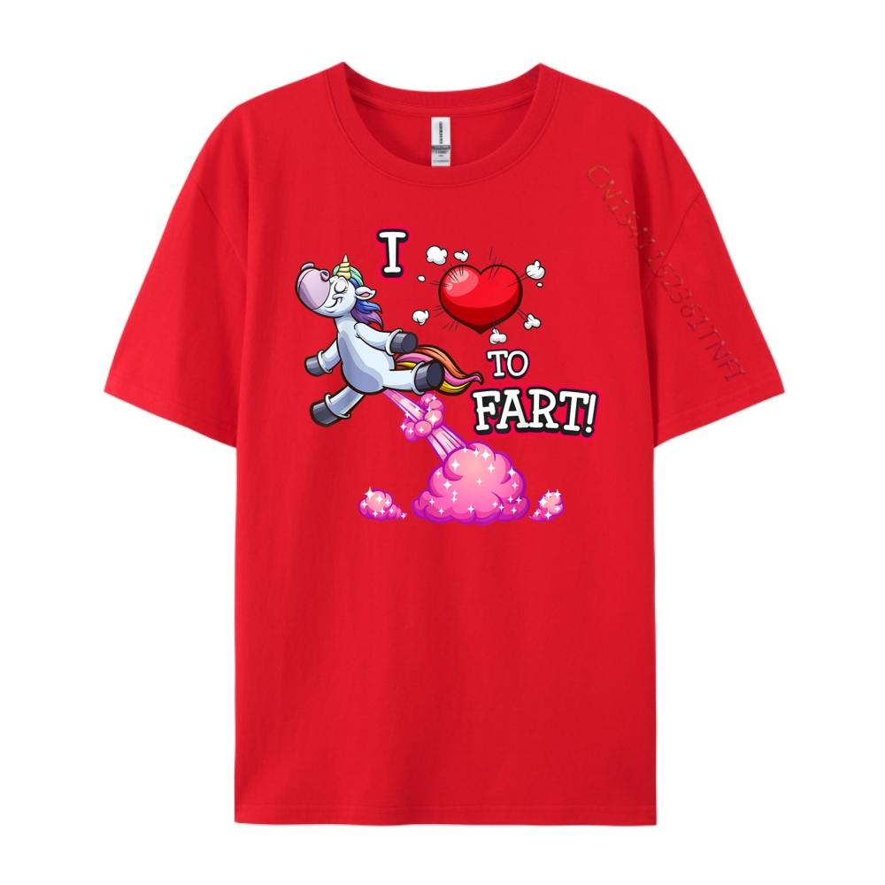 I Love to Fart a Unicorn Love Fart I Heart Fart Vintage T Shirt Men DURABLE Mens TShirts Tee Shirt  Creative S