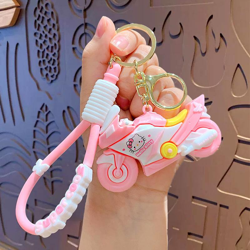 Creative Cartoon Epoxy Locomotive Model Keychain Schoolbag Pendant Car Keychain Small Gift