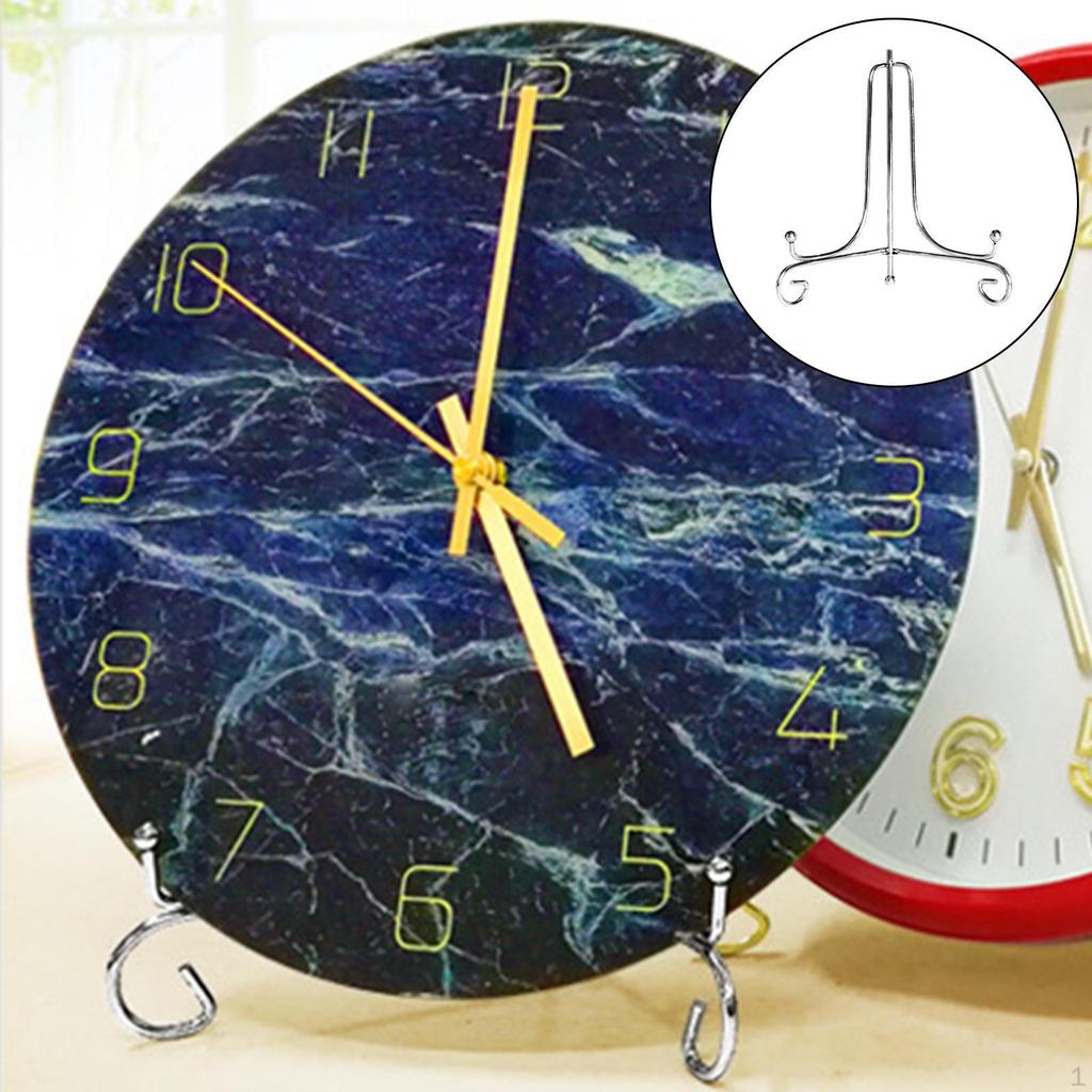 Display Stand Holder, Picture Frame Holder Easel Sturdy Dish Bracket Plate