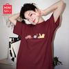 MINISO Women's Pure Cotton Loose Short Sleeve T-Shirt
