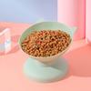 Hot Tall Bowl Kitten Neck Guard Firmly Prevent Upset Plastic Bowl Candy Color Cat Food Dog Food Bowl