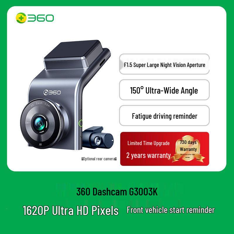 2026 4K Ultra-Clear Wireless Dashcam with 360° Night Vision & Dual Cameras