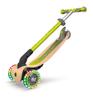 GLOBBER Kickboard Flash Glowing 3 Wheel Wood Deck Foot Brake Outdoor Play Children Vehicle Kick Scooter Lime Green WLGB436106
