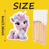 Cute pink unicorn cupcake toppers,cartoon cake picks, perfect for girls' birthday party decorations and kids' dessert decoration