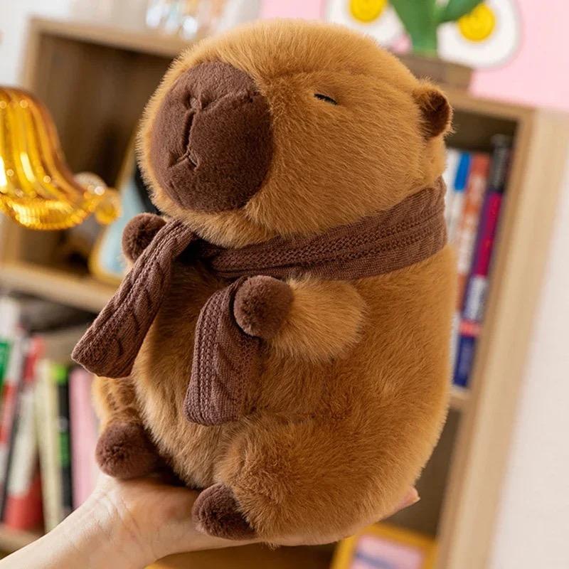 Capybara Plush Simulation Capibara Anime Fluffty Toy Cute Doll Stuffed Animals Soft Doll Plush Children Christmas Gift