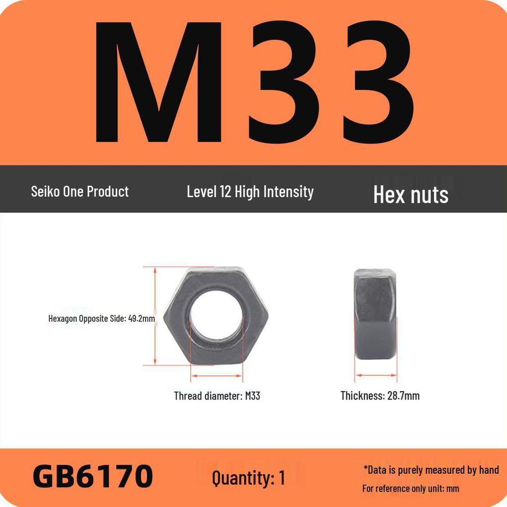 Black Galvanized Nickel-Plated Iron Hex Nut Screw Cap, GB Grades 4.8/8.8/12.9, Sizes M4/M5/M6/M8