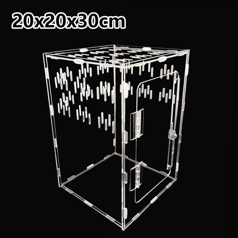 Springspinnen Acryl Vitrinen Reptilien Terrarium Käfig Box Acryl Spinnen Gehege für Vogelspinne