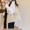 Yogodlns Fashion Long Tassel Shoulder Bag Thread Woven Women's Bag New Hollowed Out Handbag Summer Beach Vacation Bag