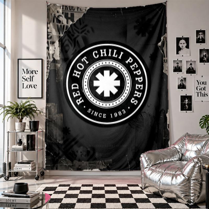 Red Hot Chili Peppers Wall Tapestry Home Decor Wall Hanging Cloth for Bedroom Living Room Background