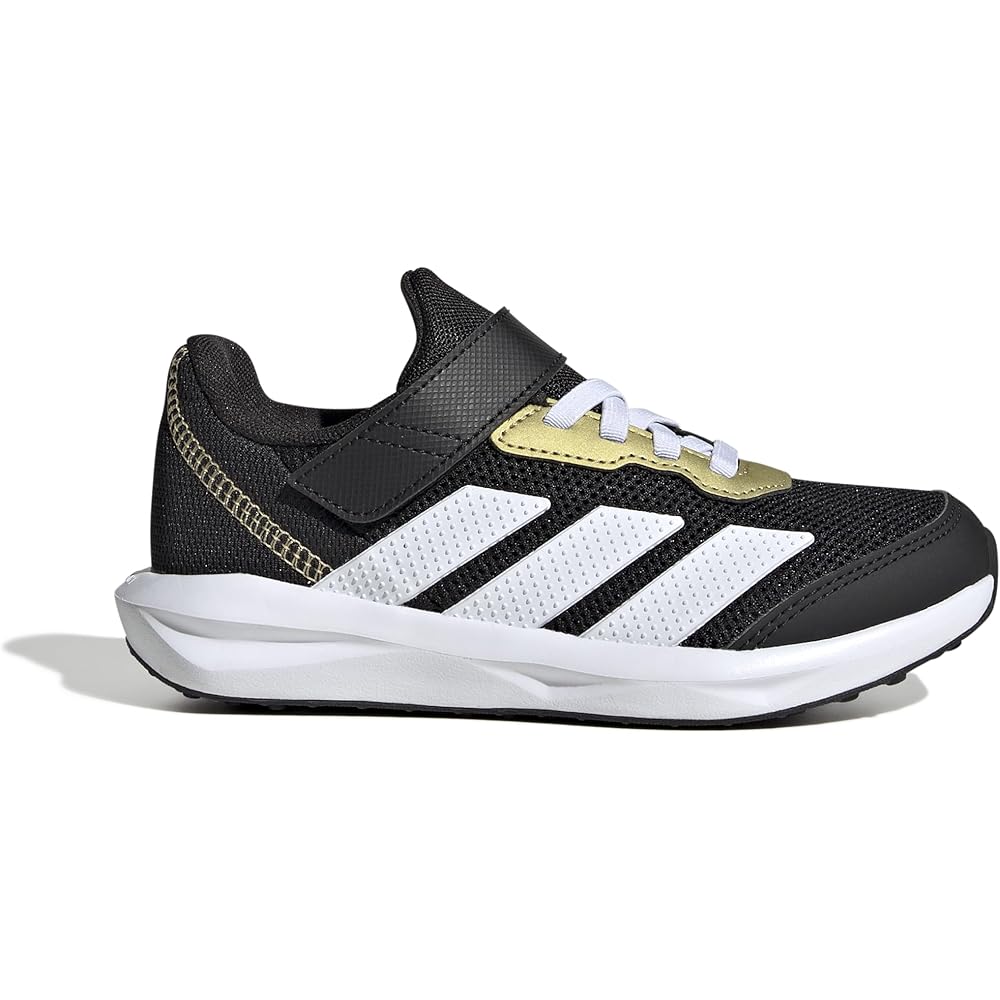 Adidas Faito EL Kids Sneakers Unisex Boys Girls 17-25.5cm Core Black Footwear White Gold Metallic Size 19.0 cm
