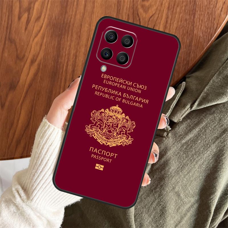 Bulgaria Flag Passport Case For Samsung Galaxy M13 M33 M53 M15 M35 M55 M06 M16 M36 M56 M31 M12 M32 M52 M14 M34 M54