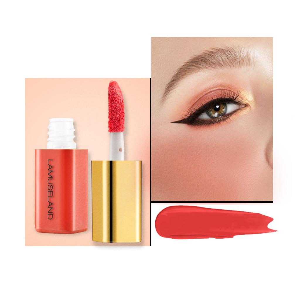 LAMUSELAND Gold Coast Series Juice Liquid Blush Mini Cute Gold Tube Liquid Blush