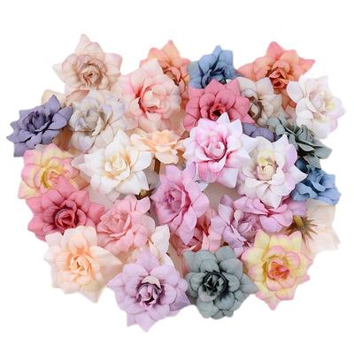 10/20Pcs Artificial Flowers Rose Head Silk Fake Flowers For Home Decor Garden Party Wedding Decoration Craft Wreath Accessories
