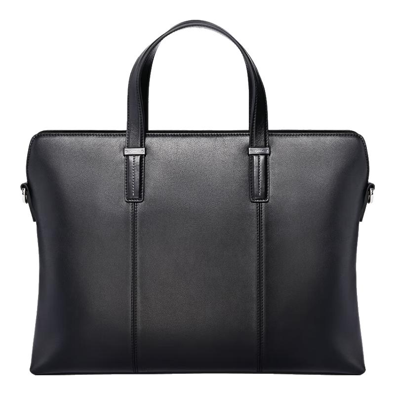 Мужской деловой портфель Satchi из натуральной кожи 14 inch