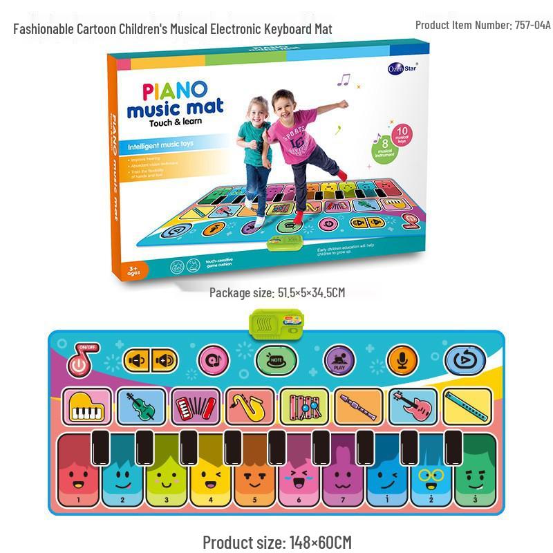 Aozheng Electronic Foot Pedal Piano: Children's Educational Music Blanket with Multiple Instrument Modes