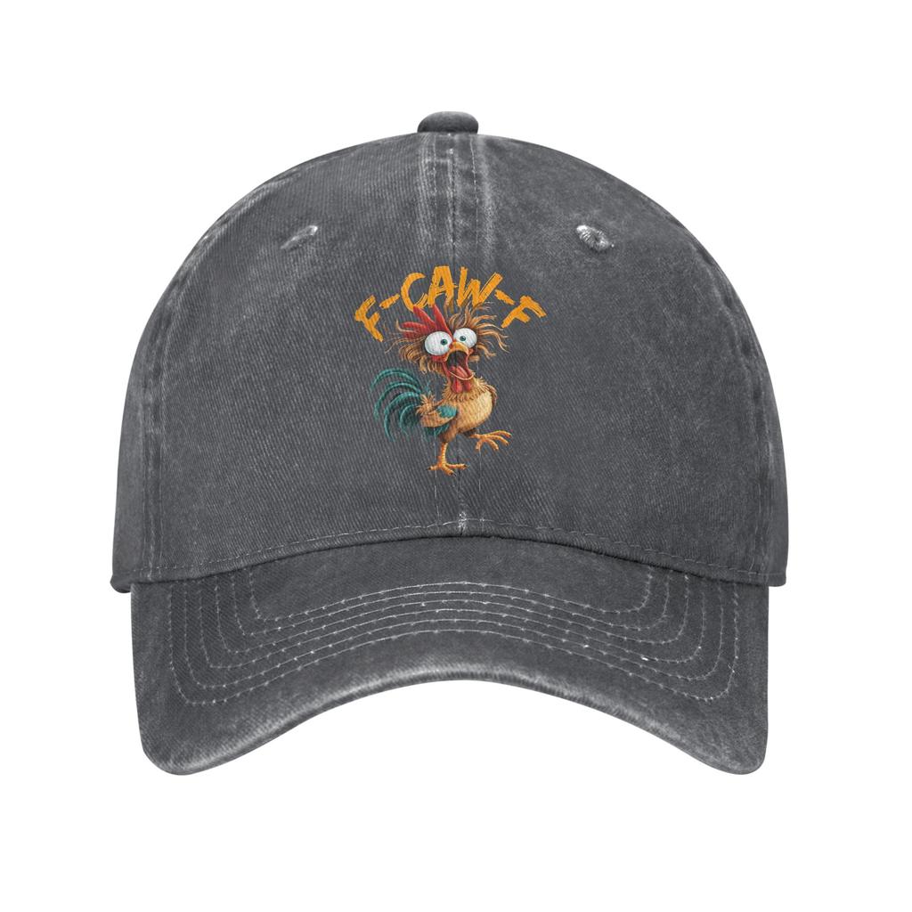 F Caw F Chicken Humour F Caw F Quote Rooster Meme Casual Baseball Cap Unisex Hats Women Visor Protection Snapback Cotton Gorras