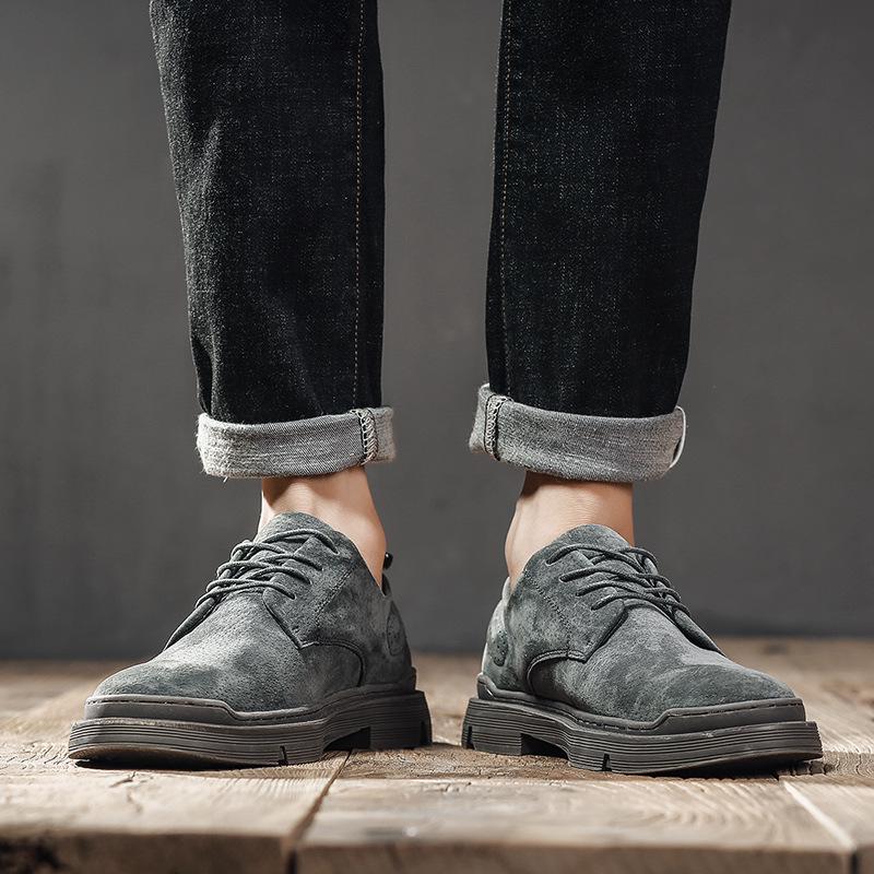 Herrenschuhe Britischer Stil Business Casual Lederschuhe Außenhandel Herbst Neu Vielseitige Freizeitschuhe Schweinsleder Einfache Trendschuhe