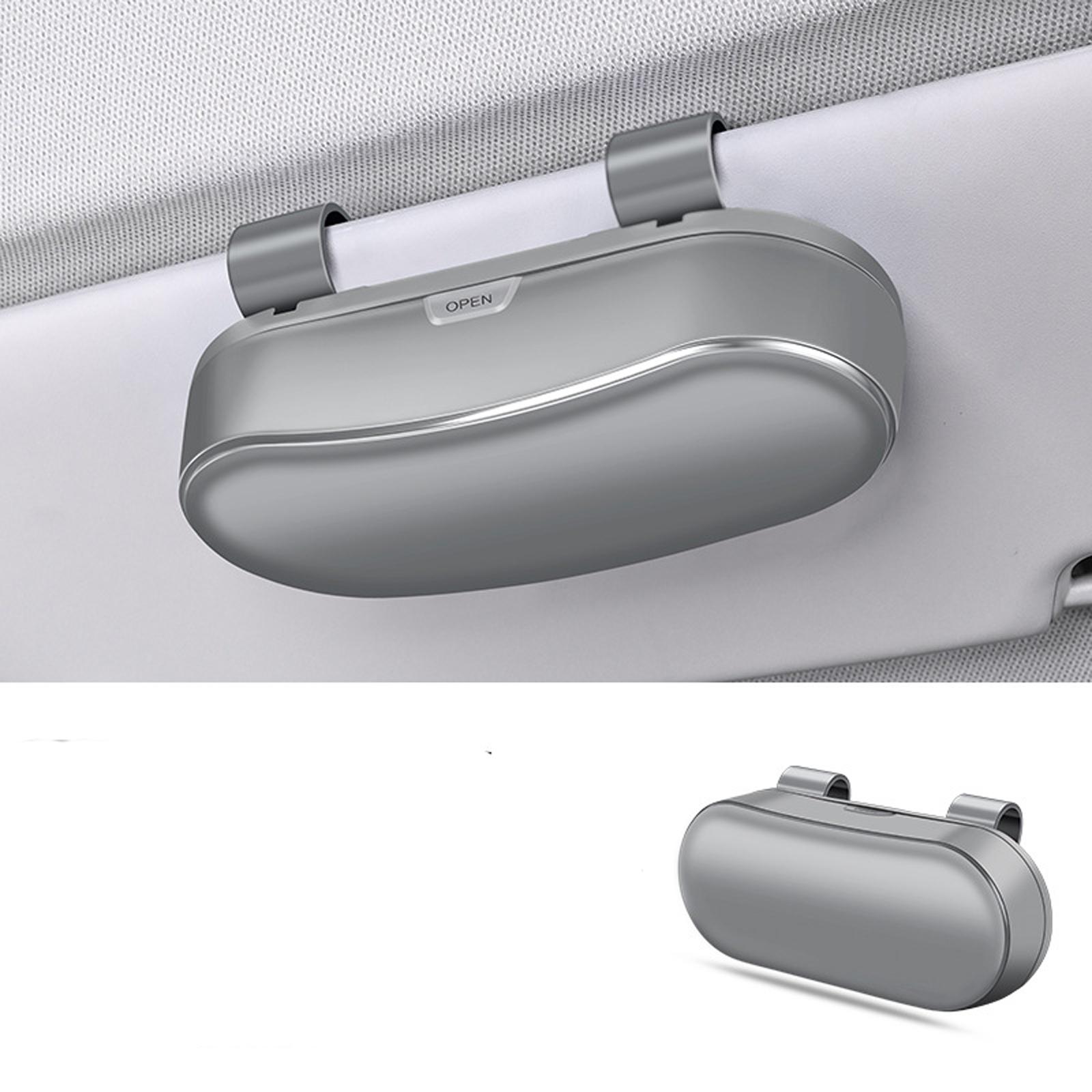 

Car Sunglasses Case, Car Sun Visor Sunglasses Case, Multi-functional Sunglasses Clip, Convenient Storage For Glasses/cards And Receipts. One Size