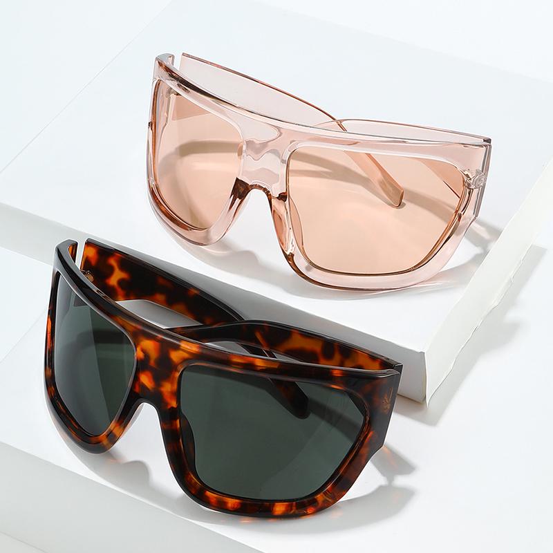 Extra Large Cycling Goggles Sunglasses UV400 Protection Street Fashion Punk Outdoor Hip-Hop Women Sunglasses