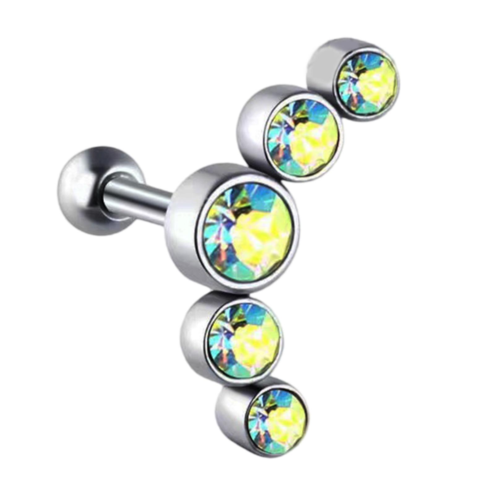 

Сережка-пусет для кістки вуха з нержавіючої сталі Стильна прикраса для пірсингу хелікса, трагуса Аксесуари для вух для модних ентузіастів 1