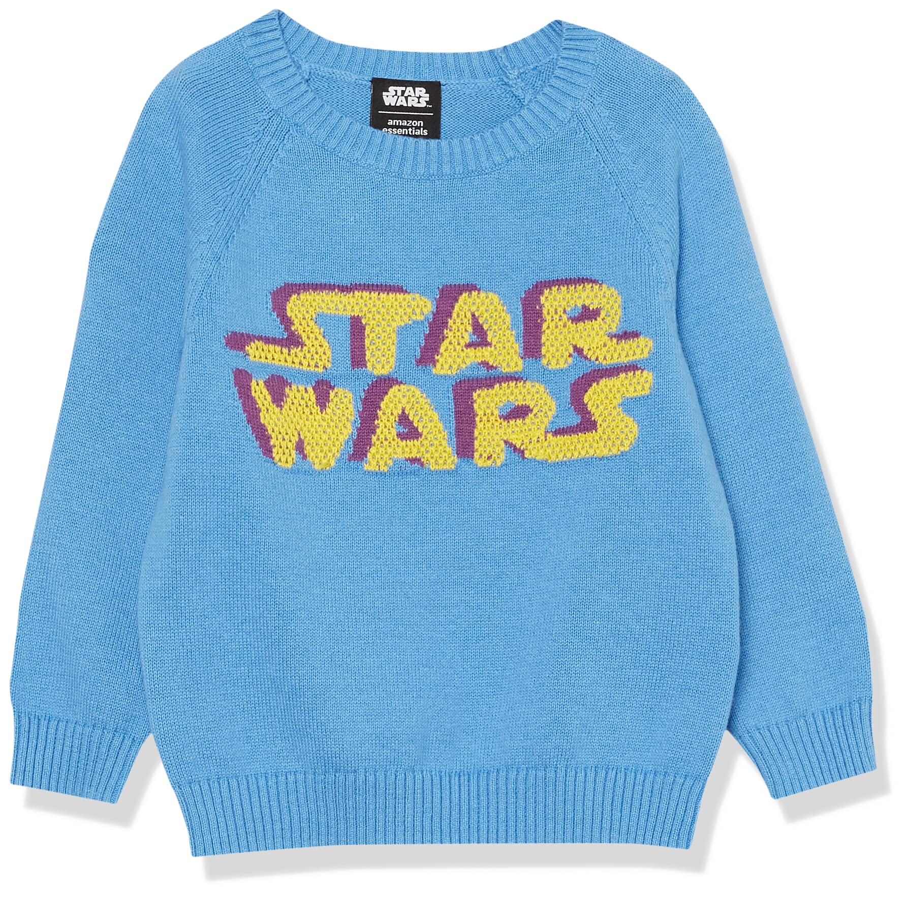 

Amazon Essentials Disney Marvel Star Wars Crew Neck Sweater for Toddler Boys, Star Wars Darth Vader - Boys, Size 105