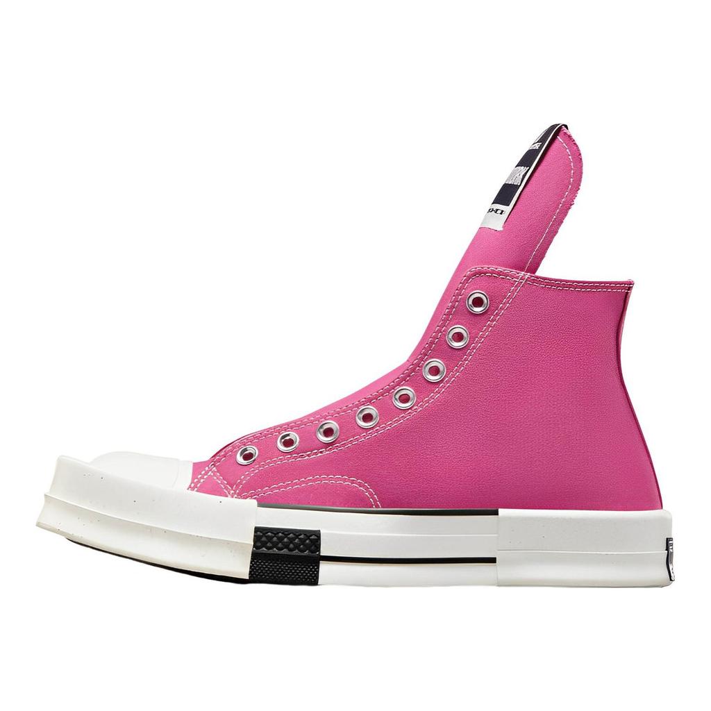 Rick Owens X Converse TURBODRK Chuck 70 Laceless Cactus Flower Unisex Sneakers Pink Egret Natural-Ivory A05685C