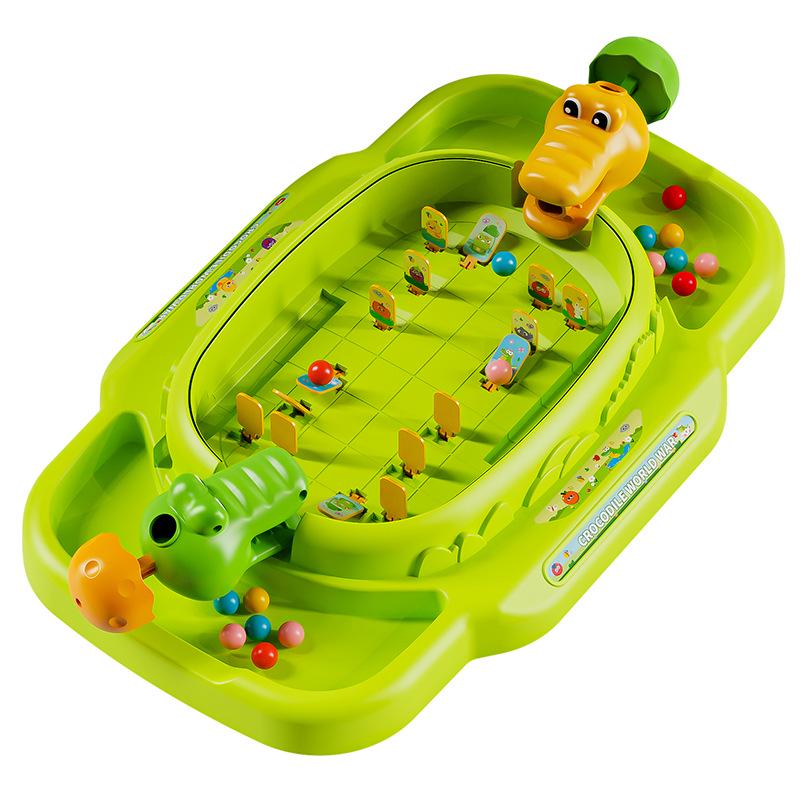 Children's Crocodile Shooting Marble Game: Interactive Parent-Child Educational Toy