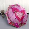 1pc Believe Heart Decorative Auto-Fold Umbrella with One-Touch Open/Close - 8 Reinforced Ribs for Windproof Stability,  yy251118170