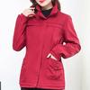 Women's Winter Fashion Solid Color Long-Sleeved Windshield Coat Cardigan
