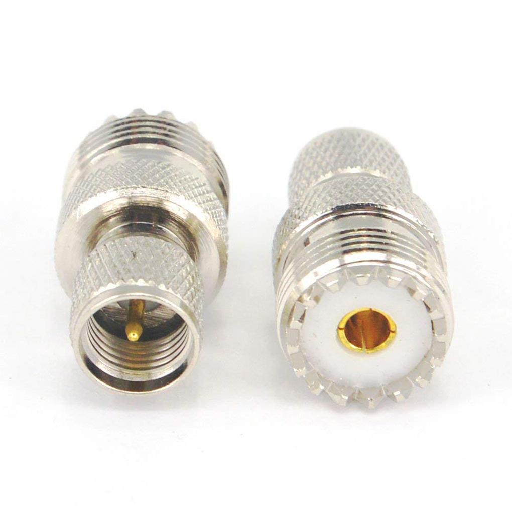 4/6pcs UHF Female to UHF Male Adapter Straight F/M Antenna Coaxial Connector