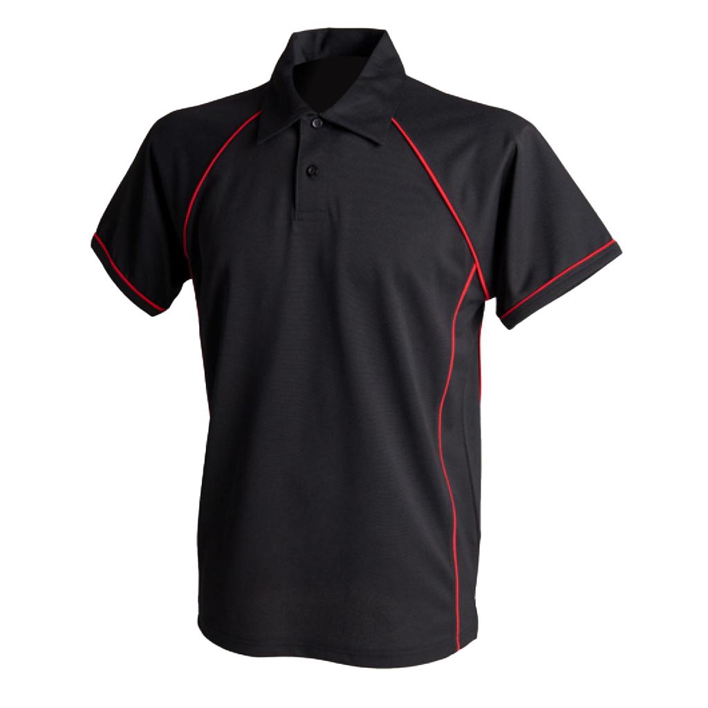 Finden & Hales Mens Performance Piped Polo Shirt
