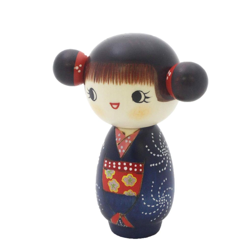 Kokeshi Happy des Ministers für Internationalen Handel und Industrie und des Ministers für Forstwirtschaft und Fischerei, hergestellt von Made in Total cm [Original