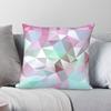 Lilac Turquoise Geometric Pillowcase Polyester Linen Velvet Printed Zip Decor Throw Pillow Case Room Cushion Case Wholesale