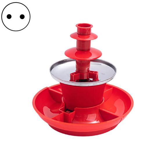 90W Chocolate Fountain Melter Food Grade BPA Free Easy to Clean 3 Tiers Design Christmas
