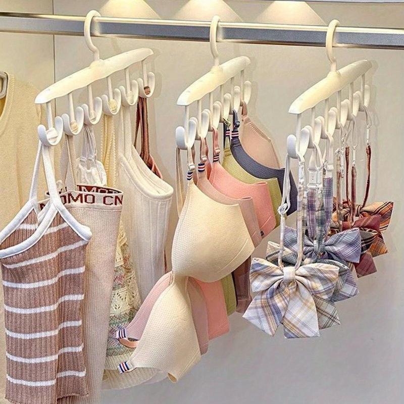 1pc 12 Hook Rotatable Hook Hanger, Underwear Sling Saves Space, Wave Drying Hanger, Multi-Functional Hanger